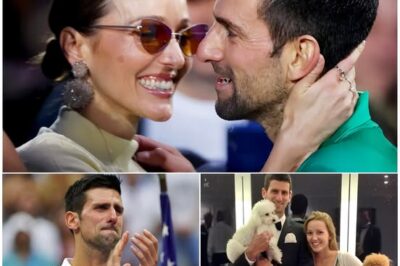 Novak Djokovic’s wife Jelena left her husband in tears as she announced the ‘good news’ of their third child after his Olympic win