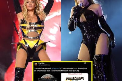 Beyonce mercilessly mocked as tickets for ‘flop’ Cowboy Carter tour reach same price as a McDonald’s meal