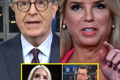TV SHOCKER: Pam Bondi Eviscerates Stephen Colbert LIVE—Jaw-Dropping Comeback Leaves Host Speechless, Audience in Chaos!