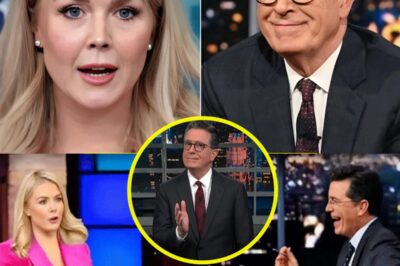 Karoline Leavitt Storms Colbert’s Set in Live TV Showdown—Shouting Match Erupts, Audience Stunned as Security Rushes Stage!
