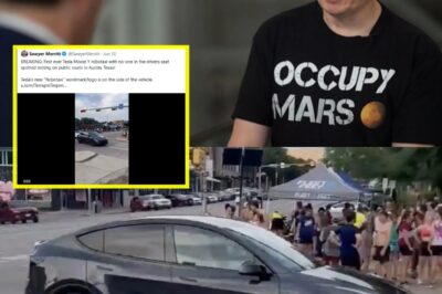 Stunned Austin Residents Watch in Amazement as Driverless Robotaxi Cruises City Streets—Elon Musk Hails “Beautifully Simple Design” That Could Change Urban Life Forever!