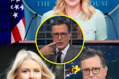 “I Didn’t Come to Argue—I Came to End It”: Karoline Leavitt Stuns in Power Suit, Storms CBS to Face Off After Colbert’s Shocking Exit!