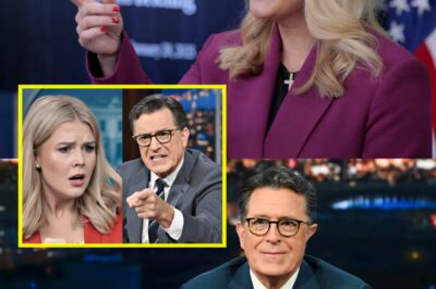 SHOCKING LIVE MELTDOWN! Karoline Leavitt and Stephen Colbert’s Explosive On-Air Showdown Ends in Chaos—Audience ERUPTS, Screaming “You’re a Joke!