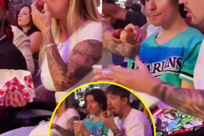 VIDEO: Jaw-Dropping Female Caught Deepthroating Hot Dog Sitting Ringside At Jake Paul Fight Before Putting It Into Bun & Handing It To A Dude Who Ate It Immediately